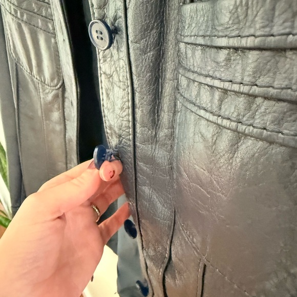 Vintage Napa Leather Coat - Picture 4 of 10